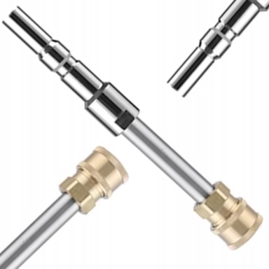 ROSFIX Lance za visokotlačni čistač 1/4" QC 16 cm, kompatibilno s Kränzle D12 i Nilfisk Alto, 4000 PSI, 60 °C